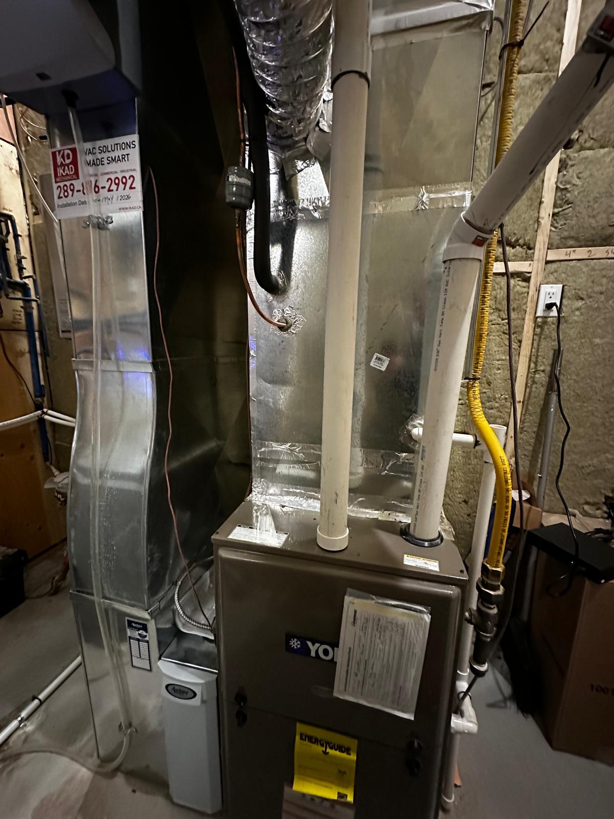 Completed AC installation - IKAD Mechanical